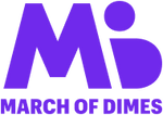 March of Dimes logo showing one of Brightcuties partners